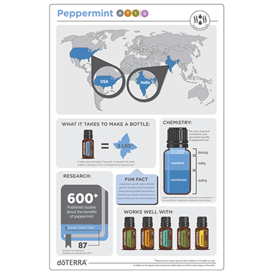Ефірна олія Перцева М'ята dōTERRA концентрат 15 мл Peppermint - Mentha piperita